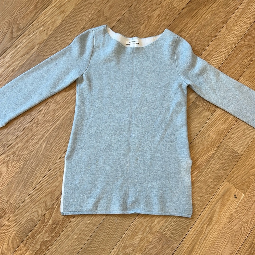 Club Monaco 100% wool blend sweater. Light blue. Size S petite